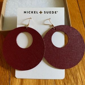 Medium Nickel & Suede Merlot Nova